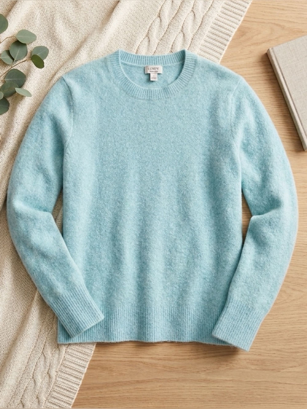 J.Crew Women’s Extra Soft Baby Blue Size Large Sweater